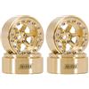 INJORA 1.3 Ruota Beadlock in Ottone Offset -5.25mm per SCX24 TRX4M 1/24 1/18 RC Crawler