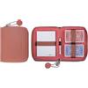 Melia Games Playing Cards Set Deluxe - Set di Carte da Gioco - Custodia in Pelle Fatto a mano (Designer Edition) (Coral Red)
