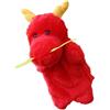 Vaguelly Drago giocattolo di burattino a mano burattini da mano per giocattoli marionette da mano toys for burattino di mano del fumetto marionetta a mano Peluche rosso