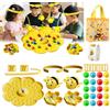 NNBWLMAEE Magnetic Bee String Game, Colorful Multifunctional Magnetic Bee Toy String Game, Busy Buzzy BeeGame with Strings/Headband, Funny Games, for Party Outdoor Travel Camping (2 players)
