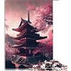 CARGIS Gioco di puzzle da 1000 pezzi Puzzle del tempio giapponese per puzzle di cartone Giocattoli di intrattenimento per la famiglia (dimensioni 26x38 cm)