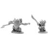 Pechetruite 2 x Armored Goblin Leader - Reaper Bones Miniatura per Gioco di Ruolo Guerra - 77678