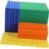 BESPORTBLE Blocchi di Matematica in Eva, Set, Sistema a 4 Livelli e Base 10, per Contare e Imparare i Decimali, Gioco Educativo per Bambini Piccoli