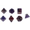 Wdfnexalai 7 dadi poliedrici D4 D6 D8 D10 D12 D20 per giochi di ruolo DnD blu viola