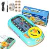 NNBWLMAEE Race Adventure Car Steering Wheel Toy, Toddler Driving Racing Car Game with Sound, Interactive Electric Driving Simulation Toy, with Suction Cups for Kids Age 3-6 Years Old (D)