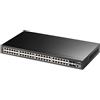 CUDY GS5048S4. Switch Managed a 48 porte Gbit+4 porte 10Gbit/SFP,L3, rack,
