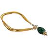 Generic Bracciale Fatto a Mano- Pigna Siciliana - Ceramica e Foglia Oro - N'Amuri Cuore Siciliano