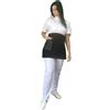 tessile astorino Grembiule da Cucina Personalizzato con Tasca Fantasia per Uomo e Donna Impermeabile Grembiuli per Bar Barbecue Giardino, Ristorante Ricamo 0 (Nero - Jeans)
