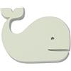 Elisaspuzzles Spilla balena bianca gioiello in legno