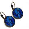 Lydee Deco Orecchini FARFALLE resina blu grigio nero ottone bronzo regalo di natale festa delle madri nonne regalo regalo di compleanno personalizzato matrimonio san valentino signora felicitation
