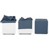 Arketicom Copri Pouf Su Misura per poggiapiedi, Fodera Rivestimento in Cotone, Ecopelle, Velluto, Microfibra, Poliestere, Acrilico, copripouf fatto a mano a 35 45 50 55 60 70 80x80 90 100 cm
