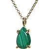 ANEMONE JEWELRY Anemone Unico Gemma Malachite Collana - Catena Personalizzabile Collane Delicata per Donne - Gioielli Pietra Gemma Alla Moda, Collane Quotidiane, Collane Regalo per Signore - con Scatola Fantasiosa
