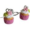 Linsonnia Creazioni Orecchini Cupcake in Argilla Polimerica Fatti a Mano in Italia - Orecchini Pendenti Artigianali Dolci, Orecchini Particolari e Originali, Leggeri e Resistenti, Nickel Free, Idea Regalo Originale