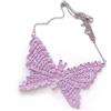 Handmade collana boho farfalla in pizzo, collana all'uncinetto