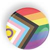 Generic Intersessuale Progresso Pride Flag spilla con bandiera dell'orgoglio o calamita da frigorifero LGBT LGBTQ LGBTQI LGBTQIA