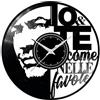 Handmade Fusorario Orologio disco in Vinile da Parete LP 33 Giri Silenzioso Idea Regalo A Tema Vasco io e te 12 2020