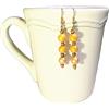 TOTEM by Les Bijoux de Lawrence Gioielli da donna: orecchini in ceramica, giallo sole e rosa ghiaccio