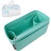 Divitize Premium Organizer compatibile con Keepall 25/35/45/50/55/60/City - in Feltro Morbido, Base Rinforzata, Rivestimento Totale, 24+ Colori (Mint, Keepall City)