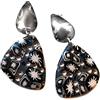 ByMomu Orecchini di notte stellata in argilla polimerica fatti a mano pezzo unico, regalo originale, regalo di compleanno