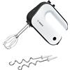 Bosch Sbattitore Elettrico MFQ4020, 450 W, 5 Velocità e Turbo, Leggero, Impugnatura Comoda, Fruste Incluse, Ganci per Impastare in Acciaio Inox Inclusi, Pulsante di Esplusione, Bianco, Antracite
