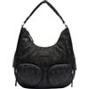 Liu Jo Borsa donna hobo S tessuto jacquard nero BS25LJ123 TA5246 T2801 Media