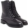 Calvin Klein Stivali in Pelle da Combattimento con Suola in Gomma Nera