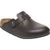 Birkenstock Boston Pro - Pantofole da uomo e donna, in pelle, certificate secondo la norma EN ISO 20347:2043, scarpe professionali per medicina, gastronomia e servizio, java, 45 EU