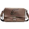 ABYSTYLE Naruto Shippuden Konoha Village Borsa a tracolla 15 x 2 x 12 Anime Manga Borse Accessori Merch Regalo, Marrone