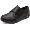 ZHFF Scarpe per Diabetici da Uomo Vestibilità Extra Larga in Pelle Casual da Passeggio - Pianta Larga per Piedi Gonfi, Artrite, Edema - Nero EU43/265mm