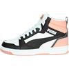 PUMA Sneakers Alta 393831 Bianco/Nero/Rosa - 37