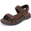 Dockers Sandali sportivi Bradburn da uomo, Marrone scuro, 15 Wide