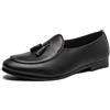 LMUIPMAA Uomo Classico Nappa Mocassini Pelle Sintetica Leggero Pantofole,Nero,37 EU