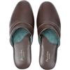 PAMIR - Pantofole da uomo in vera pelle con soletta in memory foam e suola in pelle, marrone (Earthen), 42.5 EU
