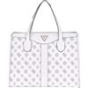 GUESS Silvana Two Compartment Tote White Logo
