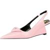 Gerrit Decolté donna tacco alto con cinturini scarpe donna estive scarpe donna sandali chiusi tacco medio donna a punta 7CM (Color : Pink, Size : 38 EU)