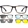 SMARTBUY COLLECTION Ultem THEMA U-277 Colore M07 TARTARUGATO Montatura per occhiali da vista e sole + 4 CLIP-ON Linea Original "99 John St NYC" Genere UOMO