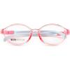 QYAJS Montatura per occhiali da vista per bambini, montatura TR90, flessibile, pieghevole, monoblocco, sicura per ragazze e ragazzi (età 3-5 anni), Rosa, Small