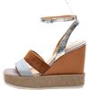 APEPAZZA Sandalo celeste cuoio con zeppa 10-38