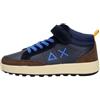 SUN68 Sneakers Boy's Mid Genius Boy Teen Z44350T Colore 07 Navy Blue (07 Navy Blue, Sistema Taglie Calzature EU, Adolescente, Numero, Media, 39)