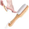 BommFu Piedistallo | Pietra pomice per piedi | Spazzola per piedi a doppia funzione | Pulitore per piedi | Spazzola per piedi con design forato | Pietra per piedi - Rimozione della pelle secca della