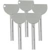 MAGICLULU Spremitore Dentifricio per Tubi in Lega di Alluminio 5 Pezzi | Estrusore in Lega di Alluminio, per Gel e Dentifricio, Argento, Dosaggio Uniforme