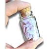 TENET - Ampolla di vetro Cristalli Pietre Preziose, Bottiglia Pietre Burattate Quarzo Naturale (KUNZITE)