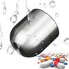 AMZCOM Contenitore per Pillole Grande, Portapillole Giornaliero Tascabile Titanio Impermeabile, Portatile Medicinale Scatola da Viaggio, Senza BPA Metallo Organizer per pillole per All'aperto