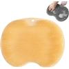 Generic Tappetino per la pulizia dei piedi in silicone a mani libere, con ventosa antiscivolo, massaggiatore per doccia con setole morbide per una pulizia profonda ed esfoliazione (giallo)