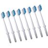 LOLIPPYY Testine di Ricambio Accessori per Igiene Orale per Irrigatore Orale 8 Pezzi in Abs Bianco per Pulizia Profonda tra Denti e Gengive
