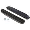 Tenlacum - Cuscino di ricambio per sedia a rotelle, lungo 33 cm, universale, in poliuretano nero (1 paio) (blu Pu)
