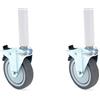 Generico Coppia Ruote con freno Ø 10 cm M12 per deambulatori sottoascellari e antibrachiali modelli RP758S RP756AM RP756M RP754A RP756A RP754S RP756S RP755F RP755S RP756T RP755T Art. RPR7077