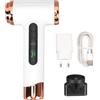 GOWENIC Asciugacapelli Senza Fili, Asciugacapelli da Viaggio Portatile, Flusso D'aria a Ioni Veloce da 200 W Design Caldo Freddo, Asciugacapelli Ricaricabile USB da 15000 (Spina