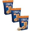 Needforsweet Elephant Baked Squeezed Pretzels con sesamo bianco e nero, 3 x 180 g, croccante da forno, delizioso snack per ogni occasione - Box by Needforsweet