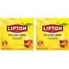 Lipton, Tè Nero Classico, Con Ingredienti 100% Naturali, Gusto Intenso ed equilibrato, ottimo per Tutte le Occasioni, Yellow Label, Confezione di Carta, Filtri Compostabili, 200 Filtri Tè Nero 1